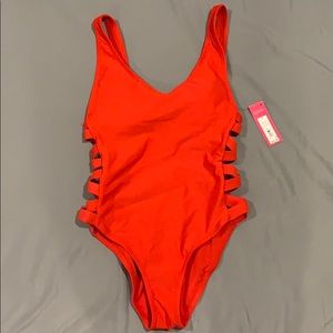 Red One-Piece Swimsuit